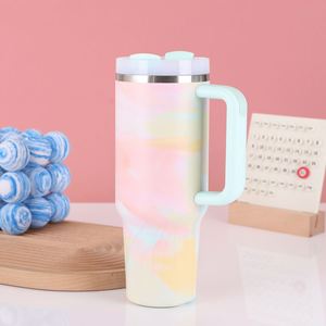 3D Printed 40oz Stainless Steel Insulated <b>Cup</b> with <b>Large</b> Capacity Handle, Car <b>Cup</b>, Beverage <b>Cup</b>, Straw <b>Cup</b> - Product Image 3