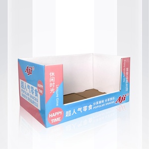 Supermarket Custom Sam's & WM Cardboard PDQ Pallet Display POP Counter Top Paper Tray Display Stackable Cardboard Display Box - Product Image 1