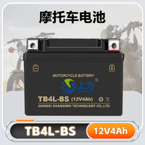 แบตเตอรี่มอเตอร์ไซค์ Shangwei รุ่น Tb4l-bs 12v4ah แบตเตอรี่ตะกั่ว-กรด สำหรับเปลี่ยนทดแทน - Product Image 2