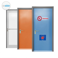 Portes coupe-feu en acier sur mesure, conformes à la norme ISO9001, certifiées pour une utilisation publique dans les hôtels et appartements, avec options de serrures intelligentes.