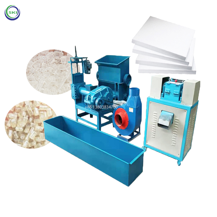 White Foam Granules Manufacturing Waste Eva EPS Foam Scrap Hot Melt Recycling Plastic Foam Granulator Pelletizing Machine