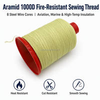 0,3 mm hochtemperaturbeständiger Aramid-Nähfaden aus Edelstahl 304, feuerfeste Kabeldeckenverstärkung, Rohmaterial