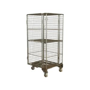 ขายตรงจากโรงงาน รถเข็นพาเลทตาข่ายสำหรับคลังสินค้า รับน้ำหนักได้ 500 กก. แบบมีล้อ - Product Image 1