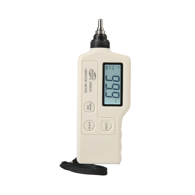 GM63A  LCD Multi Digital Vibration Meter Probe Portable Industrial