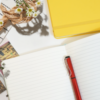 Carnets promotionnels A4 personnalisés en gros à faible MOQ, esthétiques, en lin, avec couverture rigide en cuir PU pour étudiants