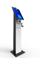 Kiosque de paiement tactile sur pied, mini borne de commande et de paiement libre-service pour tickets de parking, restaurants et gestion des files d'attente