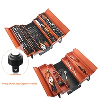 Ensemble d'outils de mécanicien 85 pièces, clé à cliquet 72 dents, jeu de douilles 4-32 mm, kit d'outils de réparation automobile, boîte à outils industrielle