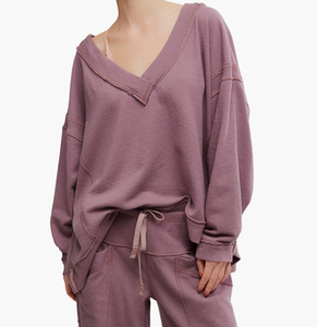 Nuevas sudaderas casuales de alta calidad con logotipo personalizado, populares para mujer, estilo oversize, para estar en casa, ropa de descanso femenina. - Product Image 1