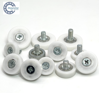 Roulettes de tiroir POM M6 x 1,0, vis zinguées, diamètre extérieur 19 mm, largeur 6 mm, glissement fluide et silencieux pour tiroirs et armoires de présentation