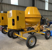 Mini bétonnière, capacité 400L, productivité 2m³/h, garantie 1 an, utilisation en construction, faible coût d'entretien