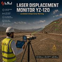Telémetro Láser para Rescate en Incendios: Monitor de Desplazamiento Láser de 1 mm con Sensor de Inclinación de 0.1 Grados, Alcance de 100 m, Multipunto en Tiempo Real