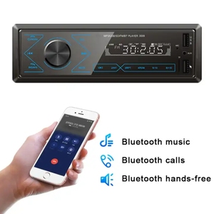 Xe Máy nghe nhạc MP3 màn hình LCD 1 DIN phổ âm thanh xe hơi BT AUX 2USB RC ứng dụng điều khiển xe đài phát thanh - Product Image 3