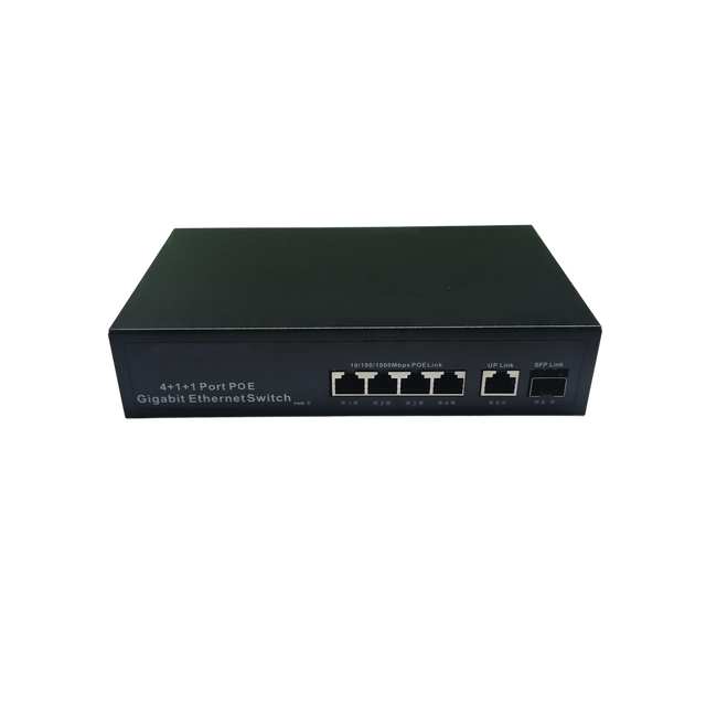 Unmanaged 6 10/100/1000Mbps Network Port POE Switch Automatically PoE Port Support 802.3af and 802.3at Standard Both.