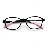 Gafas Ópticas para Niños CF-89002, Anti Luz Azul, Control de Miopía, Montura Ligera de TR90, Almohadillas Nasales de Silicona Suave, Lentes TAC, Escolares