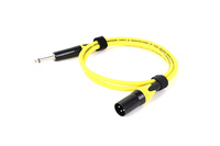 Câble audio-vidéo OEM AUC024 5m en cuivre sans oxygène avec connecteurs XLR mâle vers TS mâle 6,35 mm, gaine en PVC et blindage en feuille