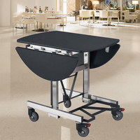 Chariot de service alimentaire mobile en acier inoxydable de haute qualité pour restaurants hôtels conception de table de buffet réchauffeurs pliables
