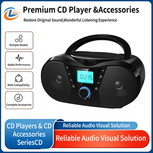 Wholesale Vibrant <b>Red</b> Portable CD Cassette Player With BT 5.0 Wireless Audio <b>FM</b> Radio For Outdoor Camping Travel - Product Image 1