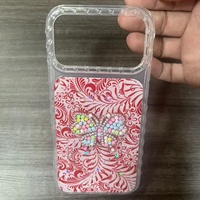 Coque de téléphone en TPU avec motif papillon scintillant pour iPhone 18 17 16 15 14 13 12 11, coque arrière brillante pour Samsung A08 A18 A17 A07 A16 A06