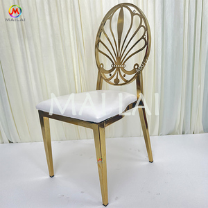 Sillas de hierro de metal Chiavari doradas tapizadas populares calientes <span class=keywords><strong>2023</strong></span> para <span class=keywords><strong>fiestas</strong></span> de eventos de boda - Product Image 6