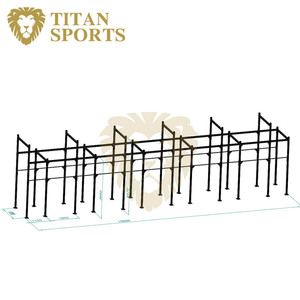 Vrijstaande Cross training fit Rig met Vliegende Pull Up Bars en Aap Bars power rack - Product Image 3