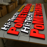 Enseignes commerciales personnalisées EZD Panneau signalétique de boutique Design LED Lettre éclairée Frontlit Panneau frontal de magasin pour les entreprises Panneau LED d'extérieur