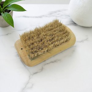 Cepillo para zapatos de pelo de cerdo con mango de madera, mango largo, 2 piezas, cerdas suaves para limpiar zapatos y ropa - Product Image 3