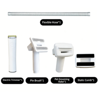 Kit de toilettage pour animaux 5-en-1 amélioré, tondeuse professionnelle pour chiens, bac à poussière 3L, 7 vitesses, faible bruit