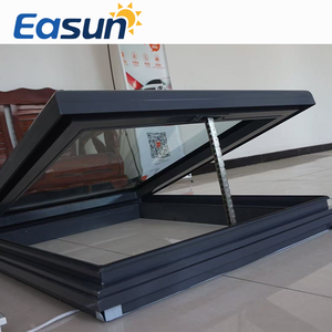 Hiện Đại 780Mm X 980Mm Tự Động Đôi Kính Cửa Sổ Ánh Sáng Cửa Sổ Không Thấm Nước Hợp Kim Nhôm Trượt Gấp Cổ Louver Cố Định Côn Trùng - Product Image 1