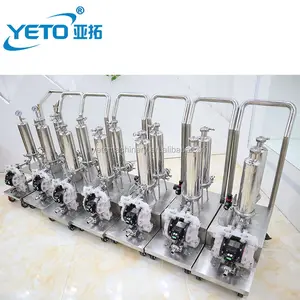 YETO movable stainless steel double stage filter perfume precision Microporous Membrane Filter for wine beverage