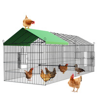 Cage extérieure durable pour volailles et animaux domestiques, pour l'élevage de poulets, canards et oies, montage facile, grand espace, poulailler imperméable