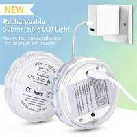 Lampe de piscine solaire DC IP68 RGB blanc chaud, bande détachable, intensité réglable, télécommande, couleurs changeantes, transparente, pour la nuit