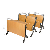 Chaise pliable pour cinéma, auditorium, salle de conférence, avec assise en contreplaqué de 1,4 cm, structure en acier, retour amorti, dossier relevable, certifiée CE IOS