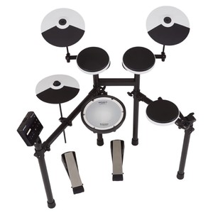ชุดกลองไฟฟ้า <span class=keywords><strong>Roland</strong></span> <span class=keywords><strong>TD</strong></span>-02KV V-Drums พร้อมระบบลดเสียงรบกวน, กลองสแนร์แบบตาข่าย, รูปแบบการเล่นแบบอะคูสติกที่กว้างขวาง, ระบบฝึกซ้อมในตัว - Product Image 1