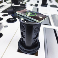 3 Couches Israël WIFI Smart Motorisé Cuisine Plan de travail Pop up Socket avec 6AC Outlet 4 USB Wireless Charging Lifting Tower Socket