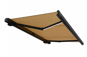 Modern <strong>Retractable</strong> Electric Awning with White Aluminum Frame Garden <strong>Canopy</strong> for Window Terrace <strong>Patio</strong> Outdoor Windscreen - Product Image 4
