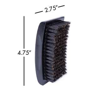 Vente chaude de marque privée prix d'usine brosse à vague de paume à courbe moyenne poils de sanglier doux 360 brosse à vague courbe - Product Image 3