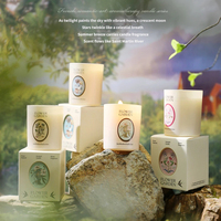 Coffret Cadeau Bougie en Cire de Soja Aromathérapie Faite Main Créative Parfumée Sensation Haut de Gamme Niche Fille Souvenir de Noël