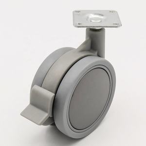 75mm grau PP Hoch leistungs möbel Rollen <span class=keywords><strong>60mm</strong></span> Tisch rollen für Stuhl Schrank Krankenhaus Schule Wohnzimmer Küche Verwendung - Product Image 1