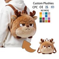 Sac à dos en peluche ours en pain d'épices personnalisé, plusieurs couleurs, sans MOQ, CPC CE UKCA EN71, pour enfants