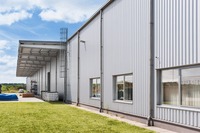 Taller con Estructura de Acero de Múltiples Vãmetros |   Planta Industrial Ligera |   Edificio de Almacén Expandible con Grúa Integrada