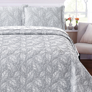 Couvre-<span class=keywords><strong>lit</strong></span> en jacquard polyester bleu fait main, style Kantha, taille Queen - Product Image 4