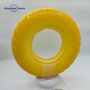 Roue de chariot à roulettes en <span class=keywords><strong>mousse</strong></span> de polyuréthane PU <span class=keywords><strong>anti</strong></span>-crevaison de haute qualité d'usine, 16 pouces, 4,00-8 pouces, <span class=keywords><strong>pour</strong></span> tondeuse à gazon - Product Image 1