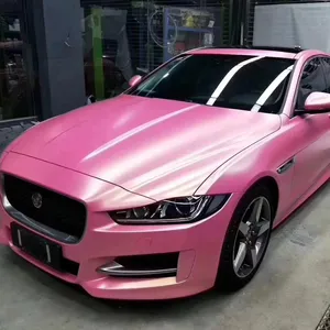 Garantie Autozubehör Auto folie 1,52*18m Größe Matte Pearl Diamond Pink Vinyl Auto verpackung