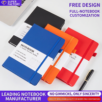 Carnet A5 en cuir PU avec sangle, agenda personnalisé, journal d'affaires, emplacement pour stylo, carnet de notes de bureau