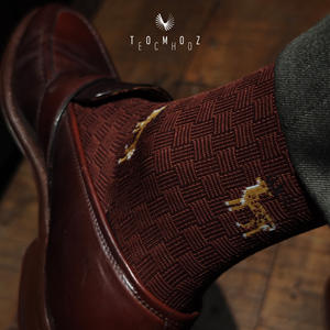 Calcetines <span class=keywords><strong>de</strong></span> Vestir Otoñales Transpirables con Estampado <span class=keywords><strong>de</strong></span> Jirafa Borgoña <span class=keywords><strong>para</strong></span> <span class=keywords><strong>Hombre</strong></span>, Personalizados, con Algodón Egipcio, <span class=keywords><strong>para</strong></span> Hombres Elegantes <span class=keywords><strong>de</strong></span> Negocios - Product Image 1