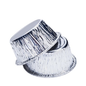 Contenants en aluminium argentés de 86 mm, 100 ml, 3 oz, 3 pouces pour gâteaux, petits moules en aluminium, vente chaude - Product Image 5