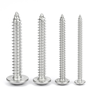 100 piezas/bolsa Tornillos autorroscantes de cabeza cruzada de acero inoxidable 201 M2-M6 métricos - Product Image 1