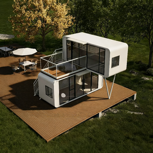 <span class=keywords><strong>Cabina</strong></span> <span class=keywords><strong>Prefabbricata</strong></span> Moderna in Acciaio con Cucina e Bagno per Hotel e Ville - Design Anticorrosione e Impermeabile - Product Image 2