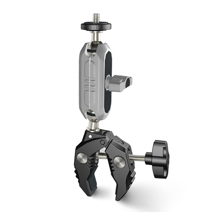 HONGDAK Crab Pliers Clip Arm Mount with Phone Clamp for Mobile Phone Sports Camera Holder Phone Clamp