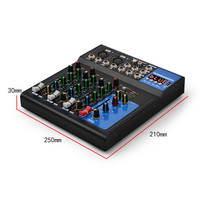 Contrôleur de mixage Audio numérique DJ professionnel F4 mélangeur numérique 4 canaux 99 DSP USB lecteur MP3 équipement de sonorisation Audio Portable